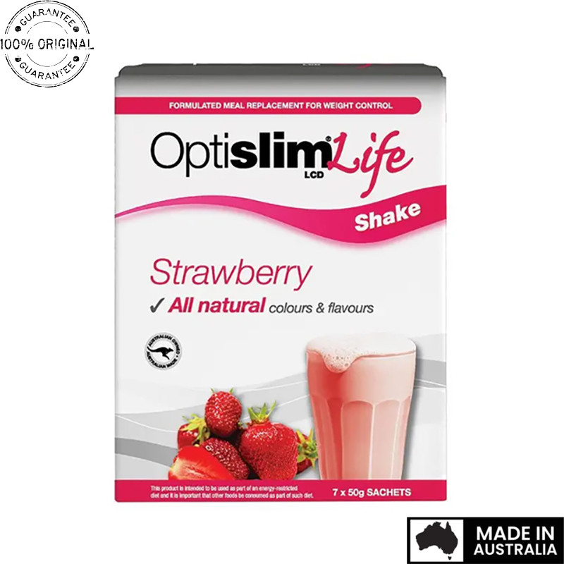 Aussie Original OptiSlim Life Shake Strawberry 50g x 7