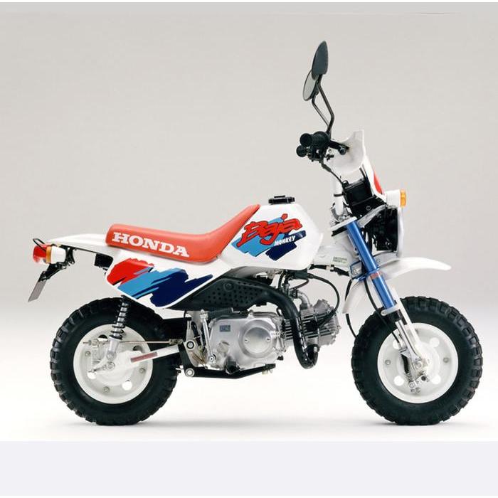 Sticker Decal Tempelan Honda Monkey Baja Biru Merah Hatesix