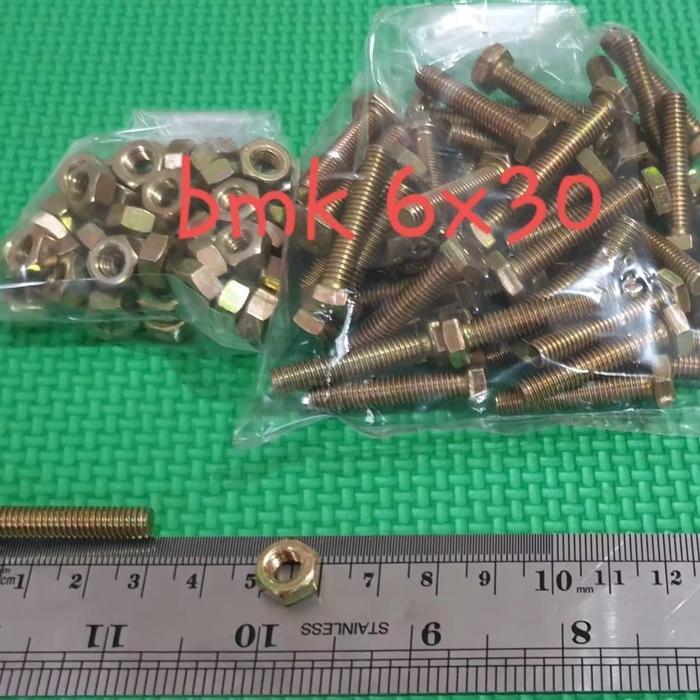 "New" Baut 10 + Mur (6mm) x 3 cm