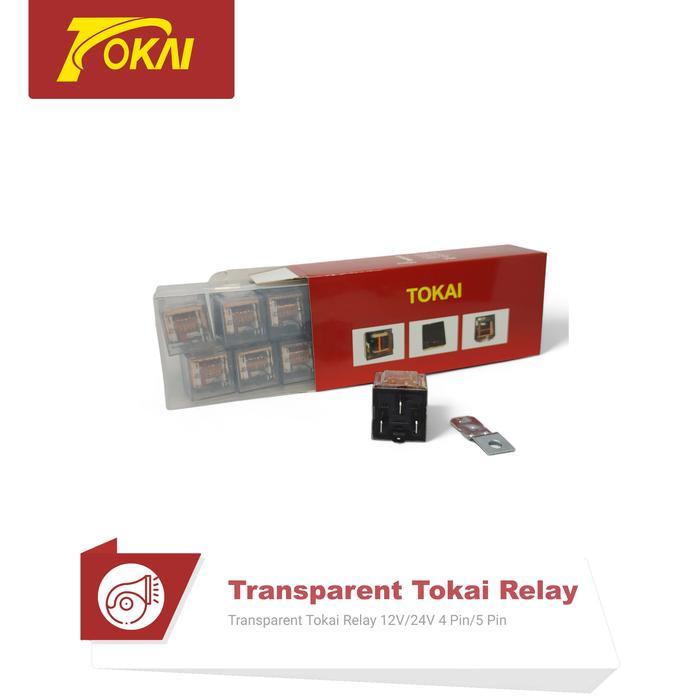 Relay Transparant 4 Kaki/ 5 Kaki 12 Volt/24 Volt