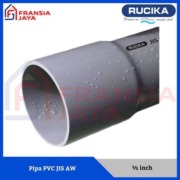 RUCIKA PIPA PVC JIS AW 1/2 INCH PRALON AIR VP 0.5 INCH PARALON