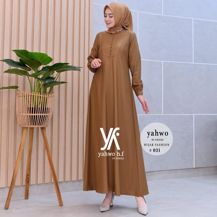 ORIGINAL Yahwo Hijab Fashion - Seragam gamis pns pdh pemda guru Terbaru/Terlaris - Bahan