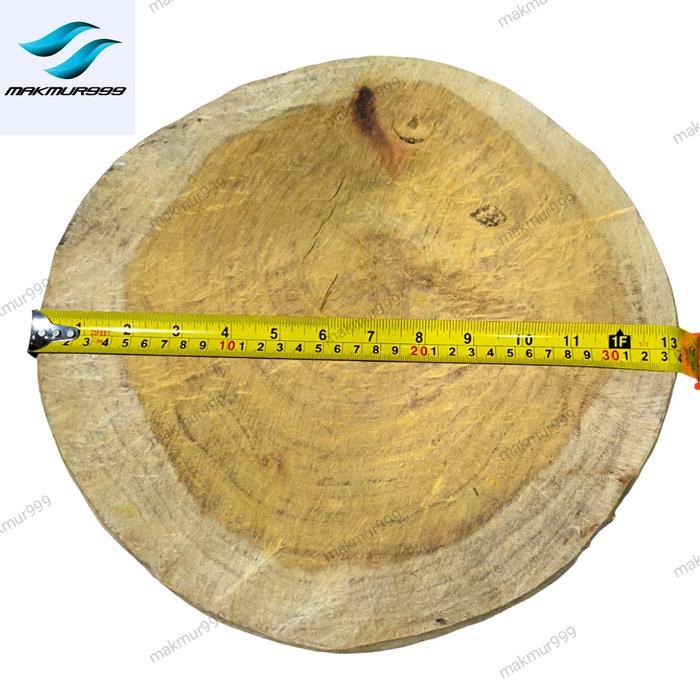 Talenan Daging Kayu Tebal / Talenan Kayu Bulat