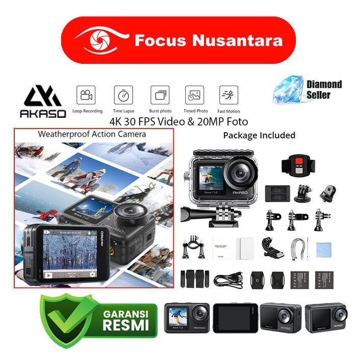 AKASO Brave 7 Action Camera / Brave 7LE Action Cam AKASO 7 LE GARANSI RESMI