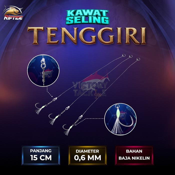 ZEUZ LEADER WIRE ASSIST HOOK ASSIST HOOK KAWAT SELING TENGGIRI PANJANG 15 CM