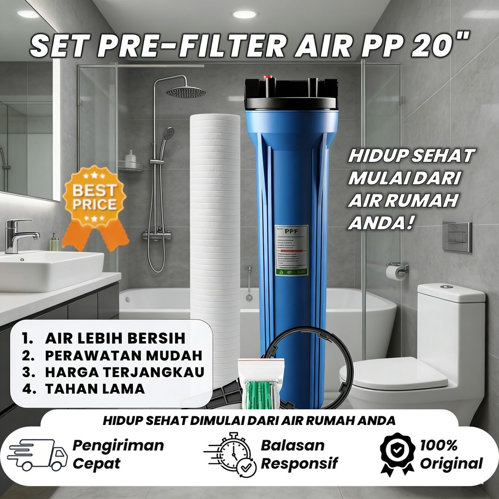 HOUSING FILTER AIR  20" + Filter PPF 5 Micron