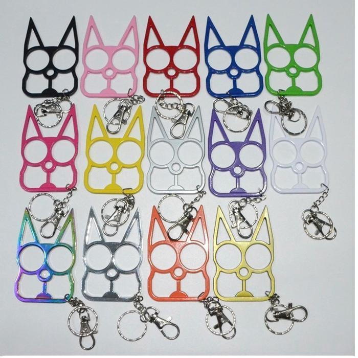 Gantungan Kunci Motif Kucing Ganci Self Defense Knuckle Duster Import Best Quality