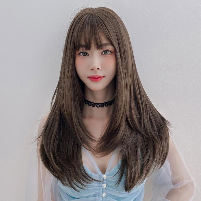 Wig Wanita Full wig rambut wanita Kepala Rambut Palsu Wanita Korea wig rambut wanita full wig korea