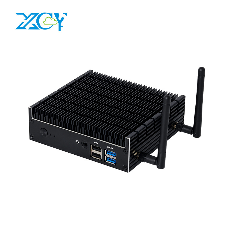 Fanless Industrial Computer Intel Pentium 5405U DDR4 M.2 NGFF SSD 4K UHD WiFi Bluetooth WIndows 11 L