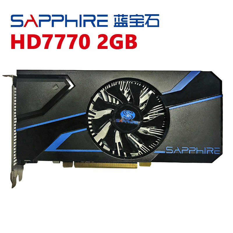 Used SAPPHIRE HD 7770 2GB Video Cards GDDR5 128bit Graphics Card For AMD 7700 series Radeon HD7770 2