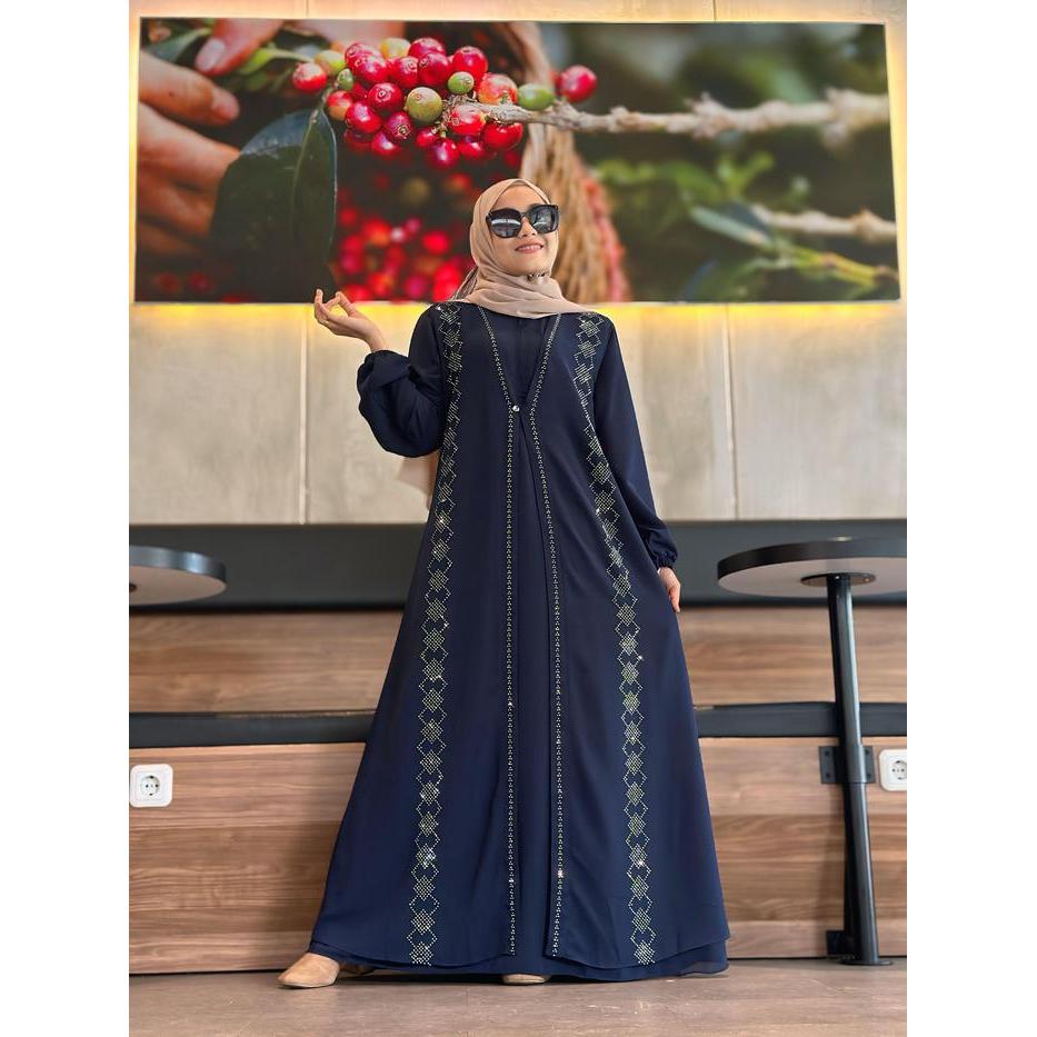 Gamis Lebaran 2025 Nazwa Dress - Ceruty Babydoll Premium X Nellas'Style By Refi Collection Pasti