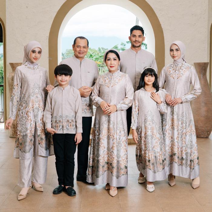 PREMIUM Adyatma - ALANA SERIES Beige Sarimbit Lebaran 2026 Family Set Raya Series Modern Premium