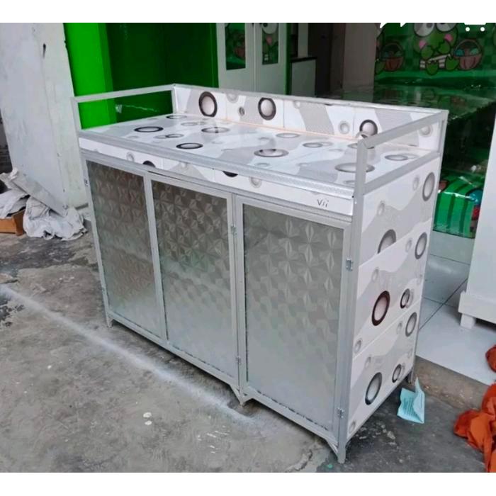 Rak Kompor/Rak Piring 3Pintu Bawah keramik
