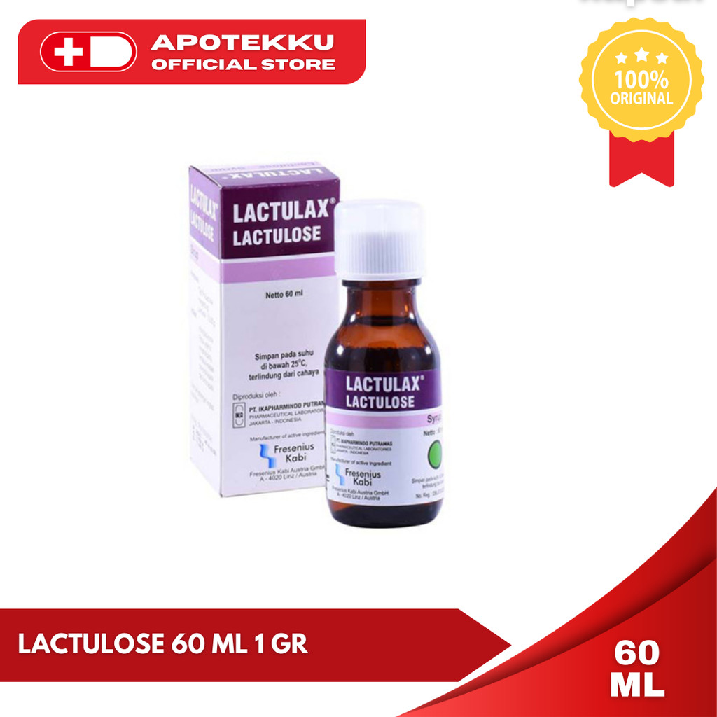 Lactulose Sirup 60ml - Obat Pelancar BAB (Konstipasi)