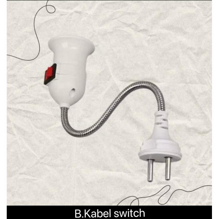 "New" Lampu kipas angin gantung plafon Kipas USB E27 berputar 360 kipas kecil portabel