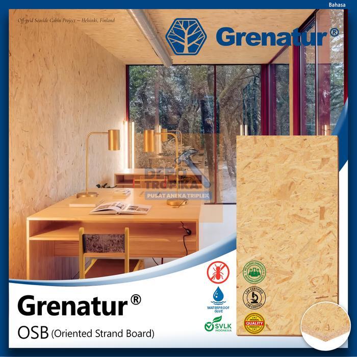 Grenatur - OSB (Oriented Strand Board) Tren Bahan Arsitek Terbaru, 100% OSB Asli Skandinavia