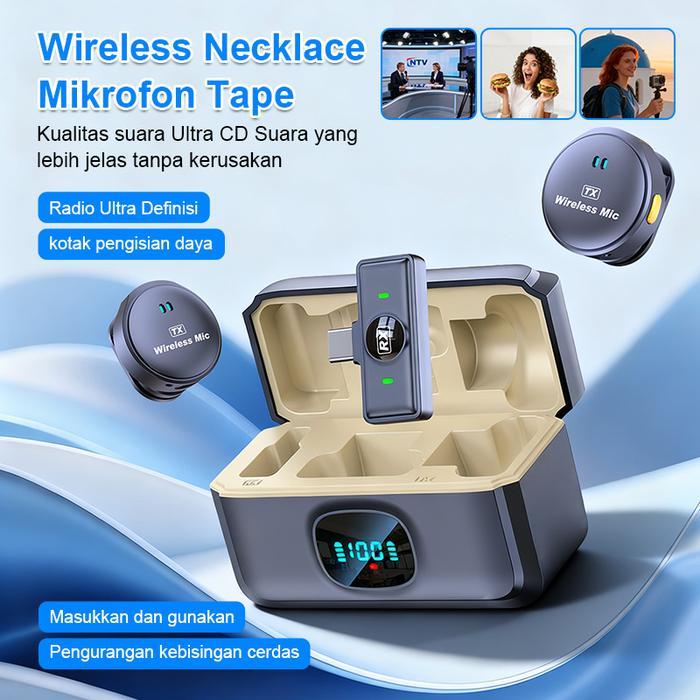 Q8 WIRELESS CLIP ON MIC MICROPHONE DUAL MIKROFON WIRELESS MIKROFON HP LAVALIER MICROPHONE WIRELESS