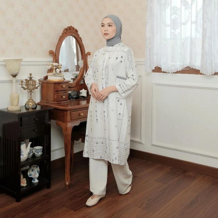 PREMIUM Sugi Label - SEMUSIM SLIT TUNIK Tunik Batik Modern Kasual Formal