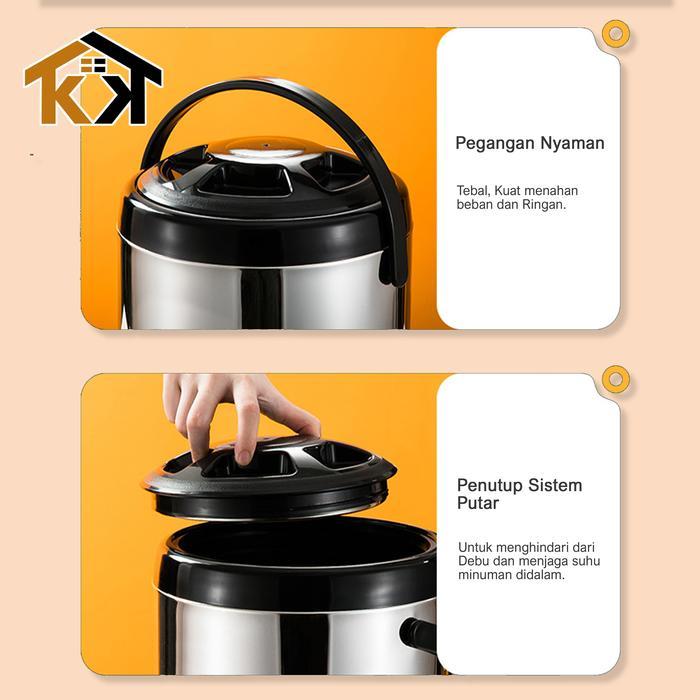 (KK) X MELODY OLSHOP DISPENSER AIR MINUMAN STAINLESS STEEL DENGAN KRAN PLASTIK