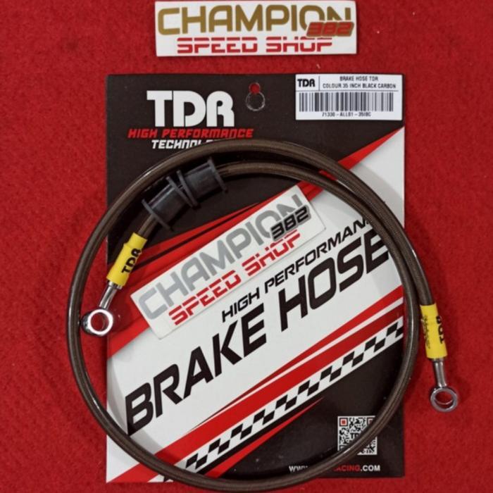Selang Rem Tdr Racing 35 Inch Black Carbon Beat Vario 110 Spacy Karbu