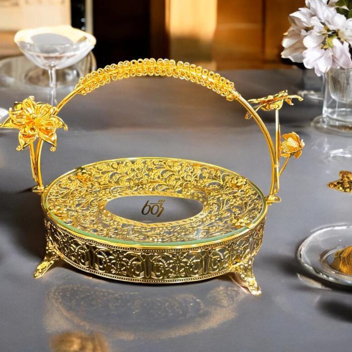 Nampan Aesthetic / Nampan Mewah / Nampan Kaca mewah