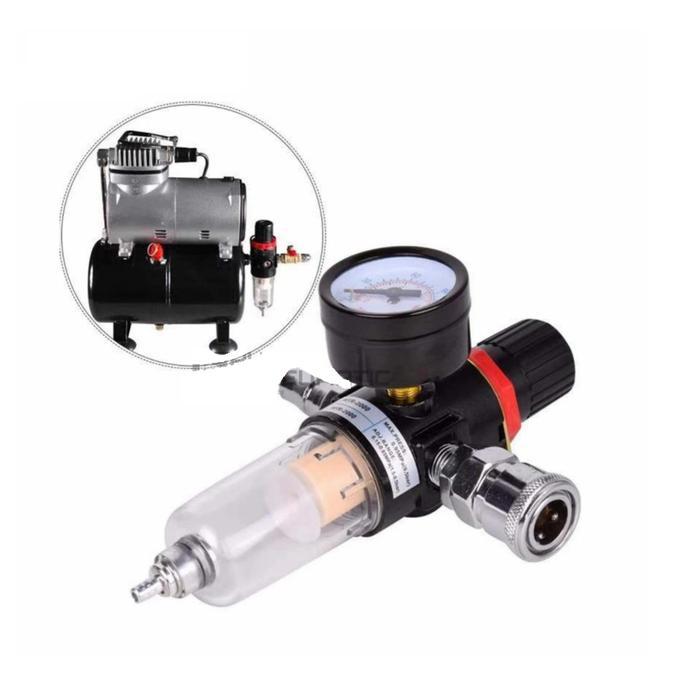MOLLAR Mini Air Filter Regulator Single - Filter udara kompresor 1/4"