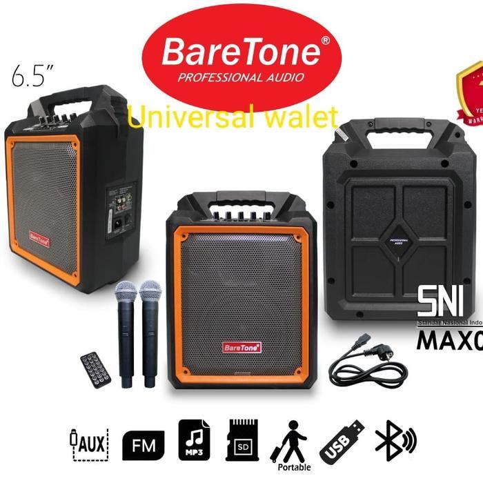 Speaker aktif Baretone Bluetooth mic wireless Max 06