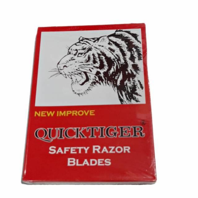 Silet Quick Isi 100Pcs Silet Tiger Perpack Grosir Original