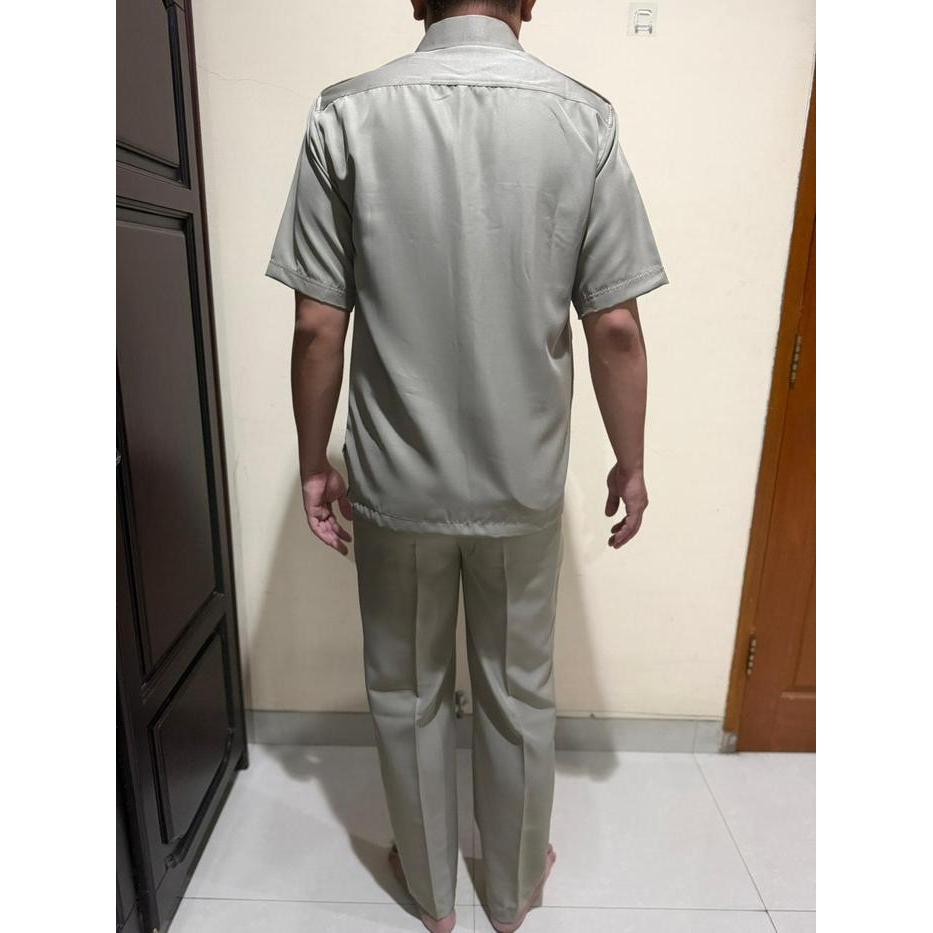 SERAGAMSERAGAM - SETELAN SERAGAM PNS / ASN / BAJU PEMDA KHAKI DKI JAKARTA PRIA BLAZER SEMI WOOL