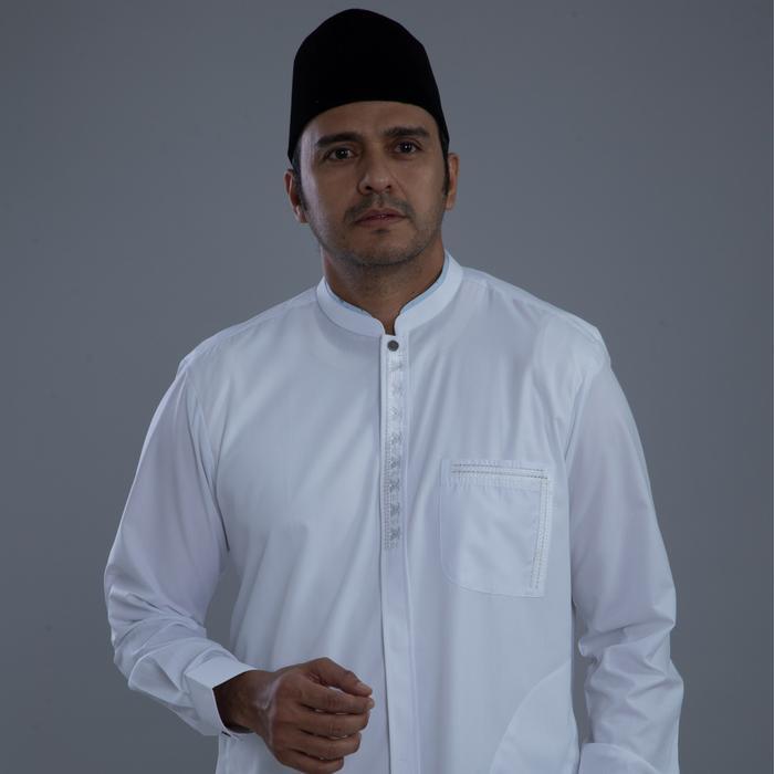 Stok Baru Al-Mia Baju Koko Al-Mia Creative 260 Pria Lengan Panjang Desain Modern Nyaman untuk Segala