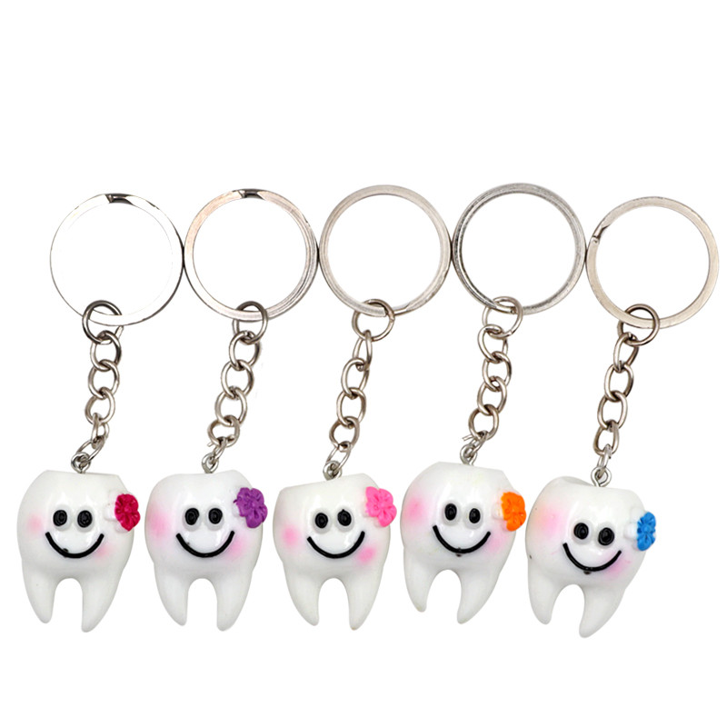 50pcs Dental Dentist Gift Cute Fashion Teeth Model Simulation Key
