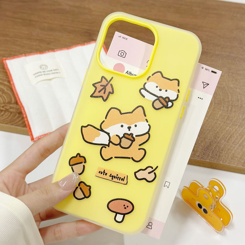 Tupai Kuning Jelly 2 In 1 Casing Iphone 16 Pro Max 17 Pro Max 15 Pro 12 Pro 16 Plus 14 13 11 Gd2H1K5