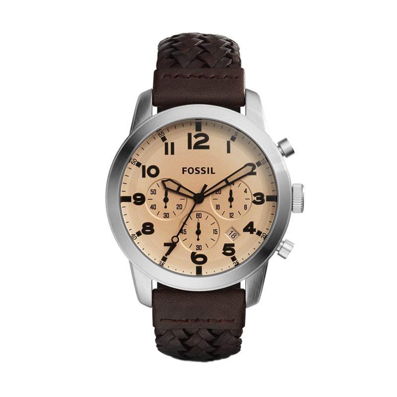 Fossil Pilot 54 FS5178 Jam Tangan Pria - Silver