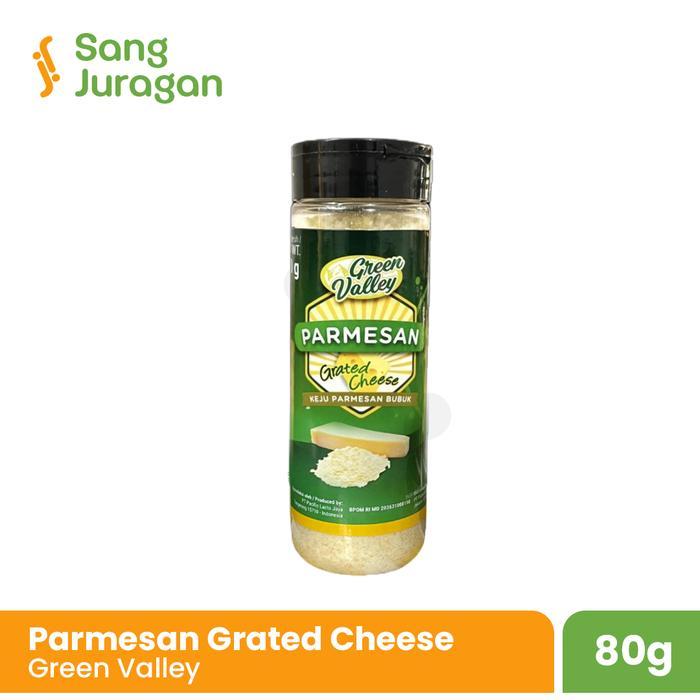 Green Valley Grated Parmesan 80 gram / Keju Parmesan Parut / Grated Parmesan Cheese / Permesan