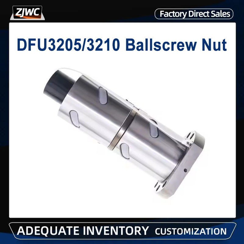 1pc 32mm Diameter Ball Screw Nut DFU3205 DFU3210 Double Ballnut RM3205 RM3210 BallScrew Nut For CNC