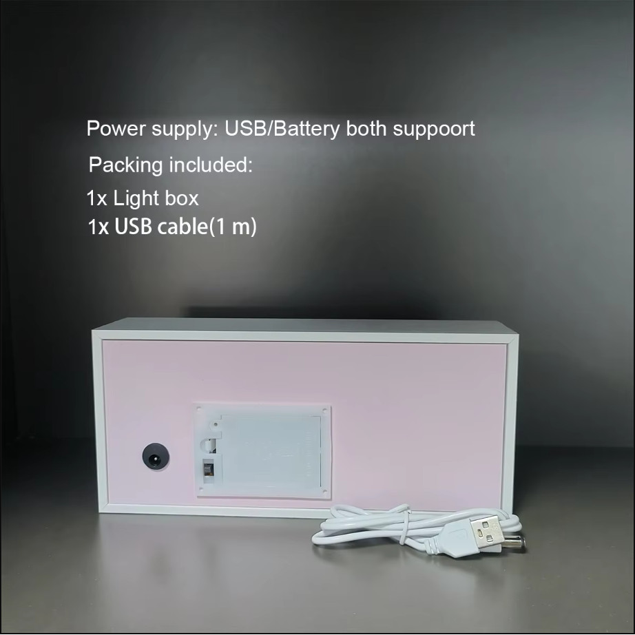 Led Multicolored Anime Light Box For Bedroom Decoration Paper Cut Shadow Box Birthday Gift Bedside