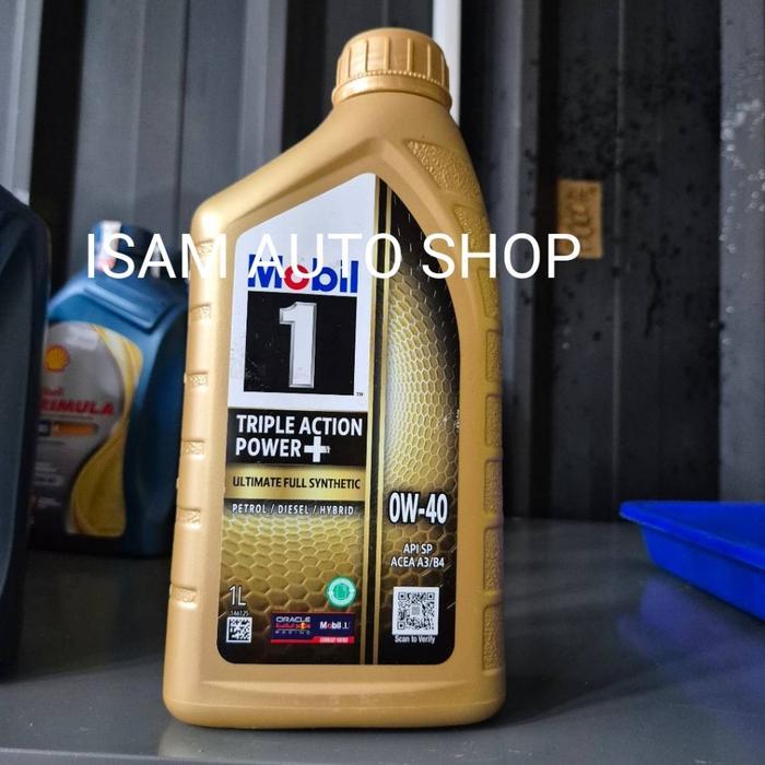 OLI MOBIL TRIPLE POWER ACTION 0W40 KEMASAN 1 LITER