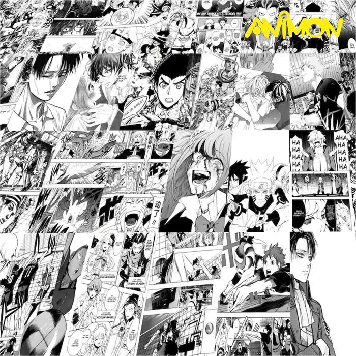 "New" Poster Manga Anime Dekorasi Dinding Aesthetic Wallpaper Collage Kit