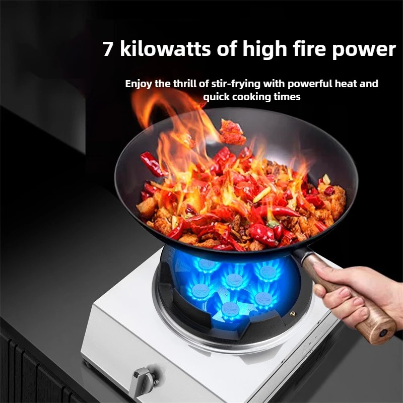 Multi-burner Gas Cooker Fierce Fire Stove Commercial Gas Stove High Flame Single and Double Cooktops