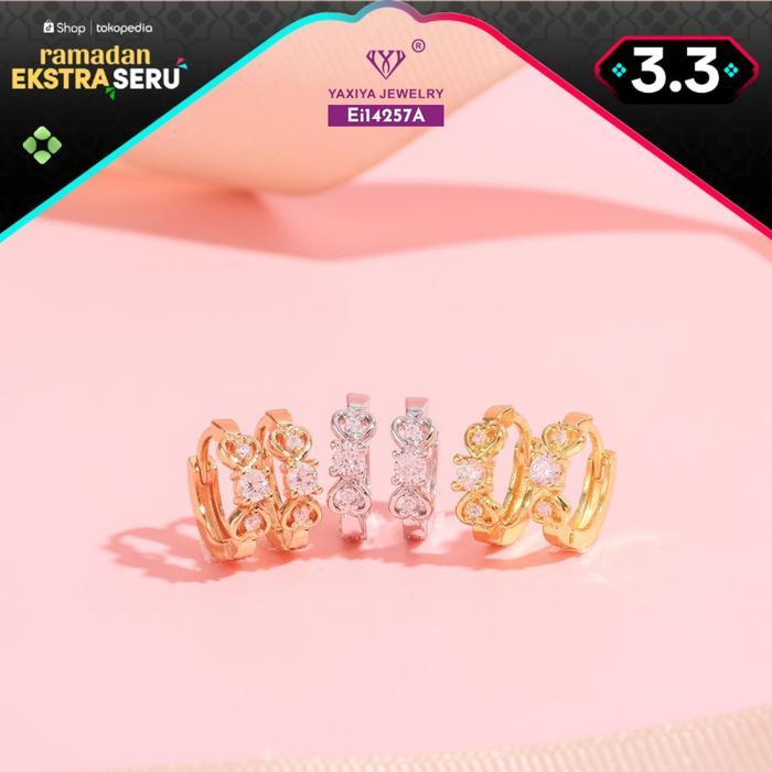 Yaxiya Anting Jepit Wanita Aksesoris 1024
