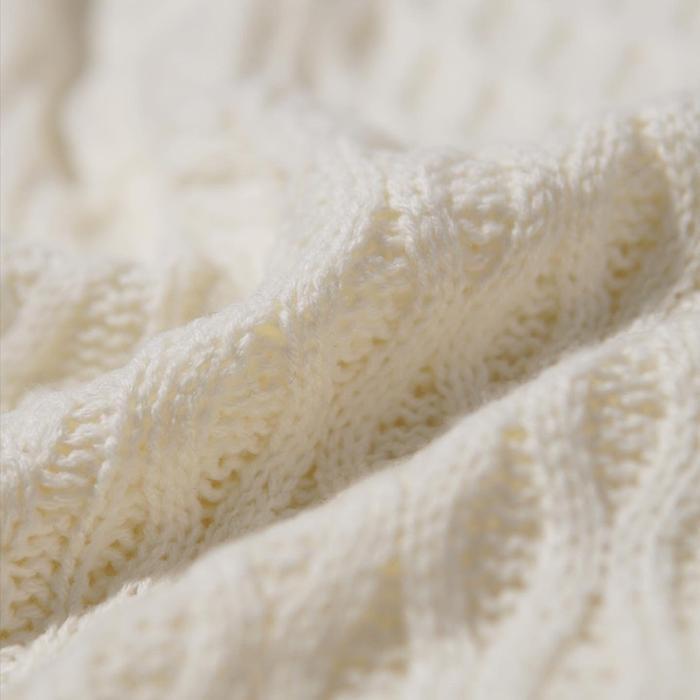 Best Seller Highty Off White Cable-Knit Sweater Original