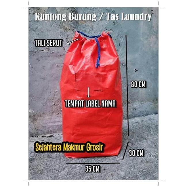 Kantong Tas Barang Terpal Besar / Tas Karung Laundry Terpal Jumbo