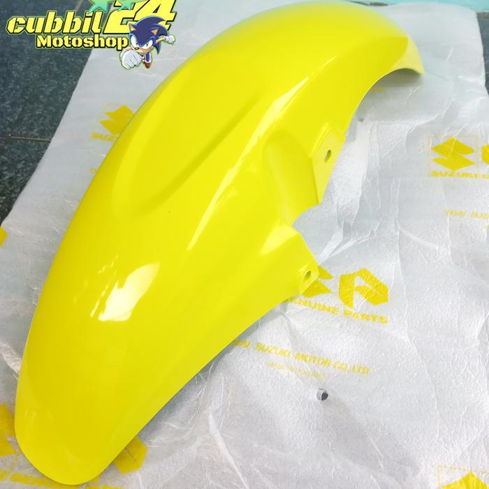 spakbor depan SATRIA FU CBU AURA YELLOW SGP THAILAND