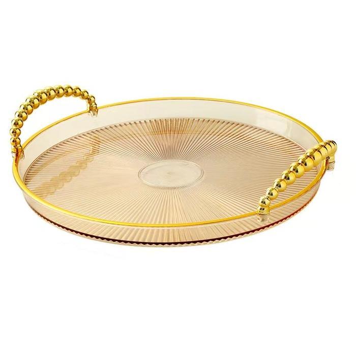 [COD] Aesthetic Tray Nampan/Nordic Luxuryb Tray 33cm/ Nampan Aesthetic Plastik/Acrylic Nampan