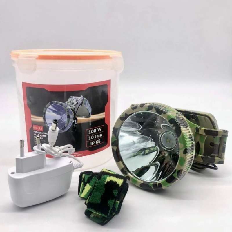 SENTER KEPALA/HEADLAMP AOKI AK-S100 CAHAYA 100W PROFESIONAL HEADLAMP ORIGINAL 100 %