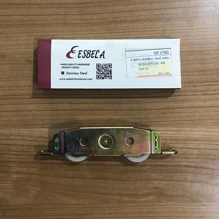Roda Sliding Double Nylon Heavy Duty Double Roller Sliding Wheel
