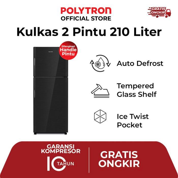 POLYTRON Kulkas 2 Pintu Belleza 210 liter PRM 21DMY