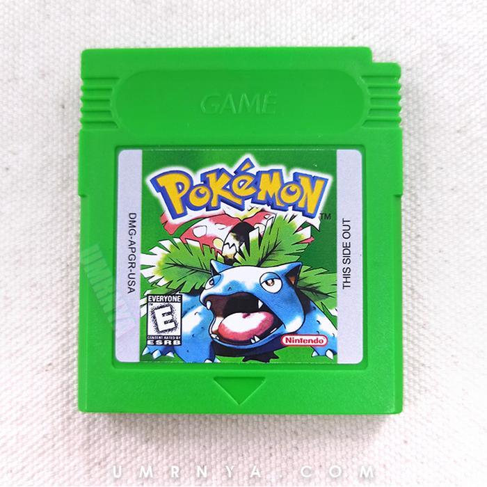 Kaset Nintendo Pokemon Green Gameboy Color GBC GBA DMG Rare Leaf US