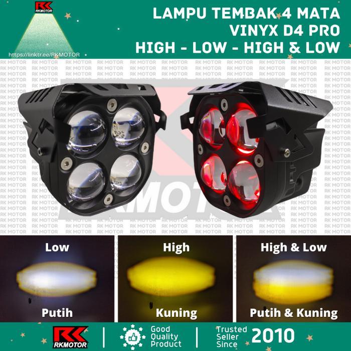 Ready Lampu Tembak LED Vinyx Laser Gun D4 Pro Demon Devil Eye GARANSI