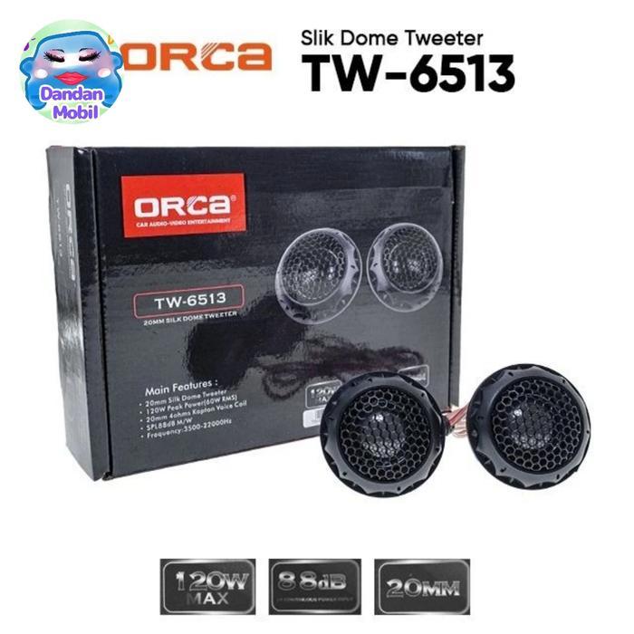 Bass Dalam Treble Jernih Tweeter Orca Tw-6513 Tweeter Speaker Mobil
